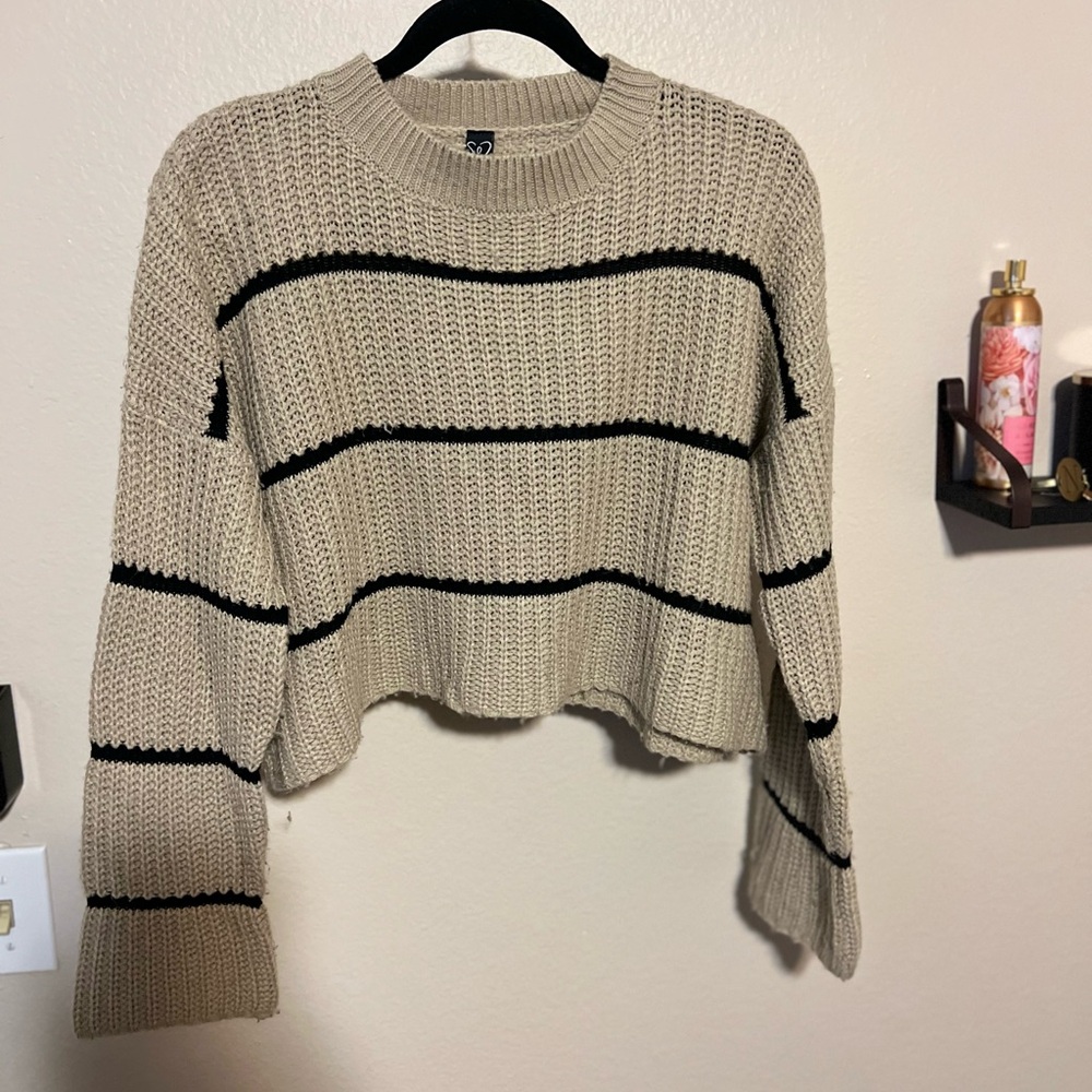 Cropped Stripped Sweater